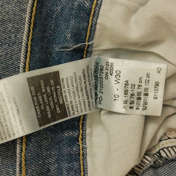 Levi’s Denizen Jeans 90s Loose Straight Mid-Rise Comfort Stretch Sz 10 Waist 30 - Picture 15 of 15